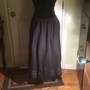 Embellished Black Skirt